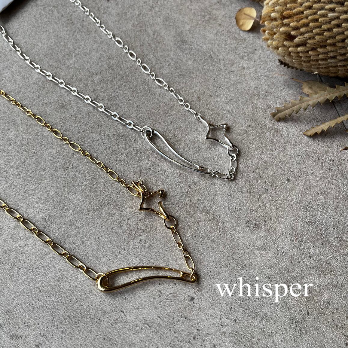 ゴールドトーンリンクチェーンネックレス GOLDY デュオ リンク チェーン トゥインクル ネックレス (N