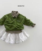 韓国子供服 / BONITO / 26Autumn / 5分丈レーススカート / 秋服 *12M~JM *