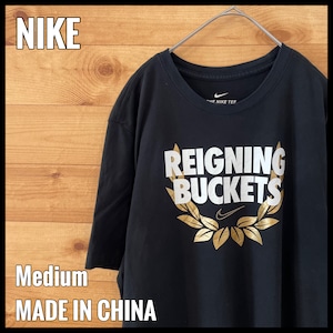 【NIKE】REIGNING BUCKETS Tシャツ ロゴ ナイキ Mサイズ us古着