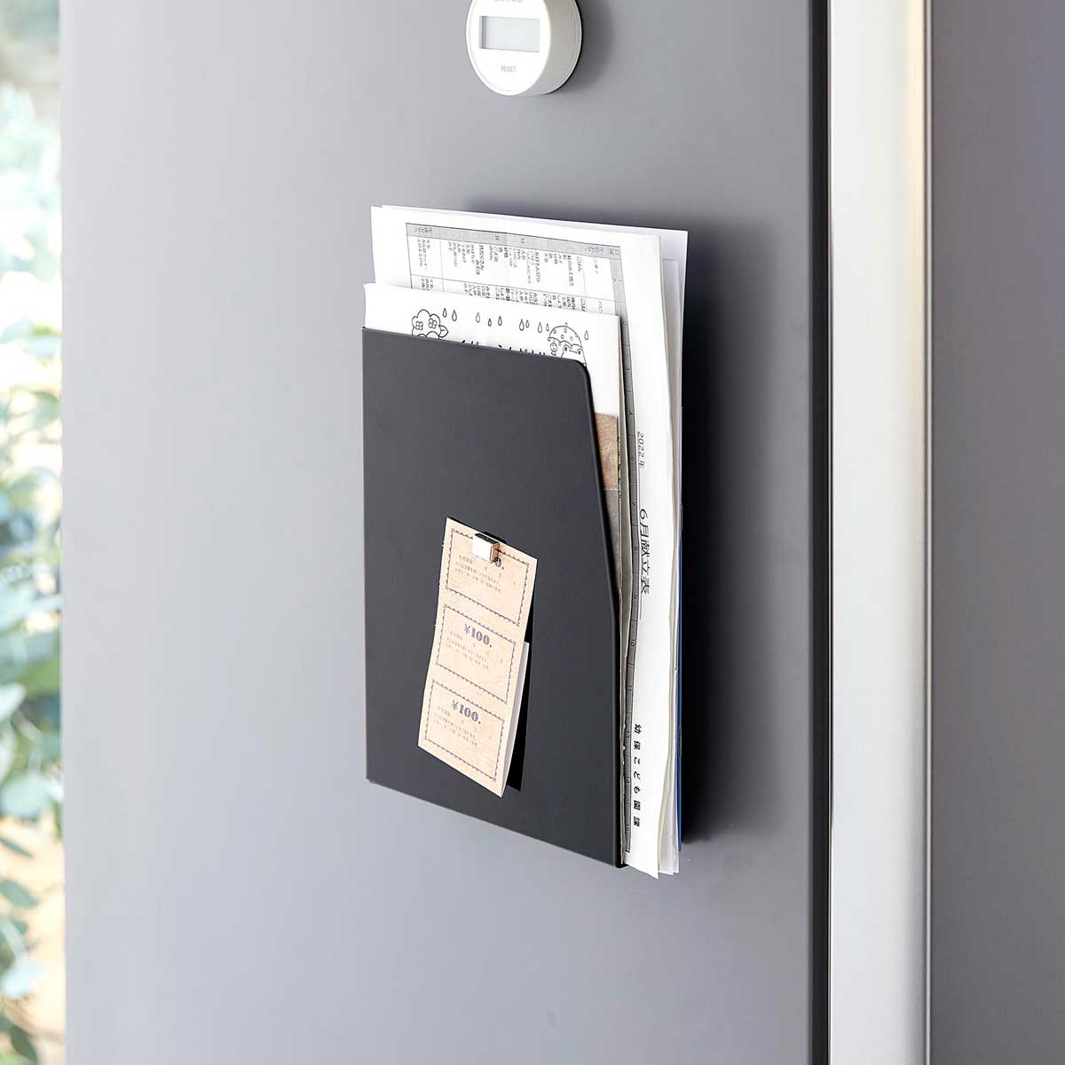 冷蔵庫プリント収納 山崎実業 tower タワー マグネットプリントケース