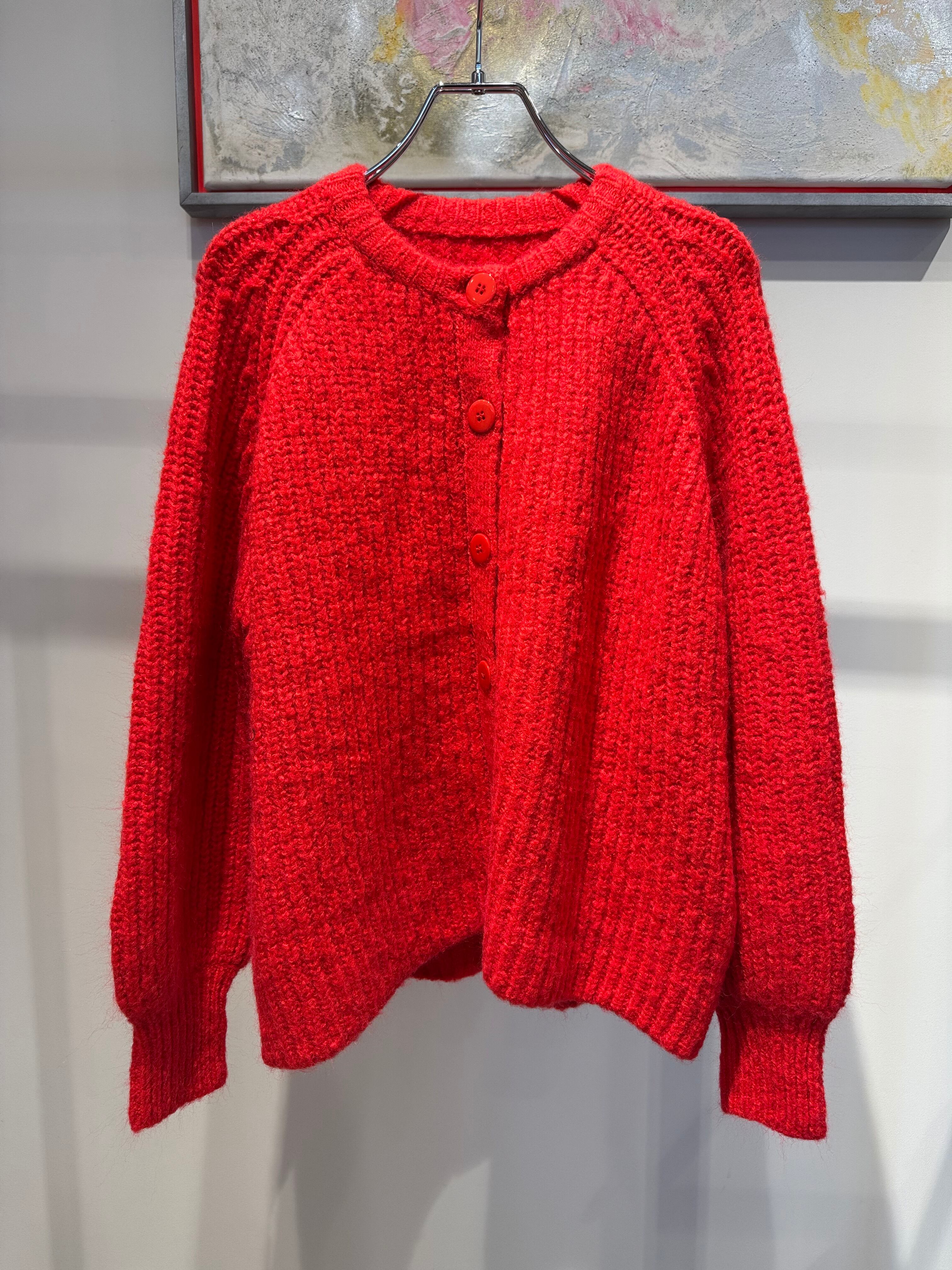 puff knit cardigan