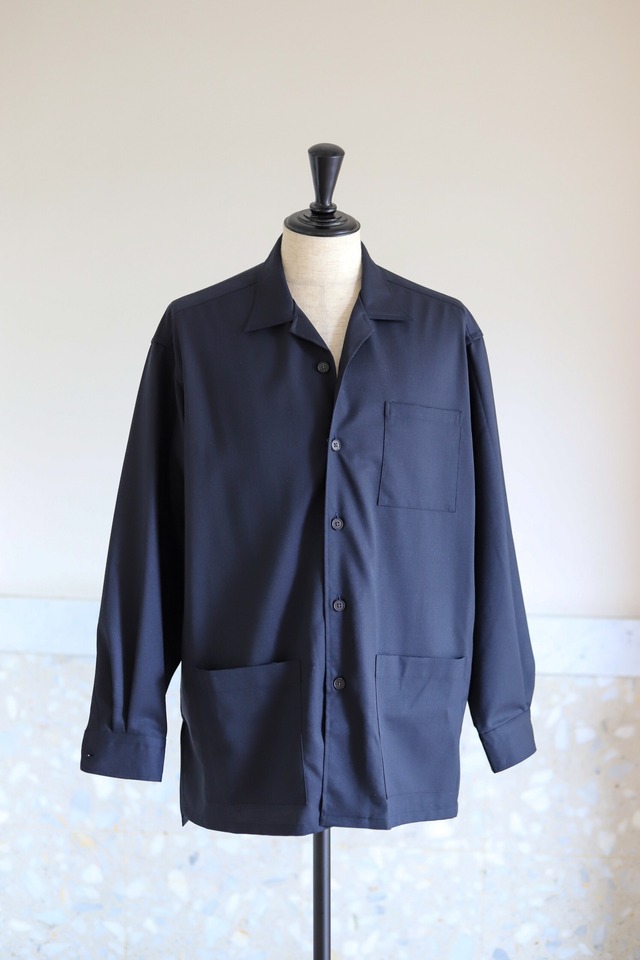 【新品】MINTENS 70s made in ENGLAND Vintage Fabric special wool shirts jacket 70s made in JAPAN  ／ ヴィンテージ生地を使用した シャツ ジャケット 70年代 イングランド製  高級 ウールギャバジン オリジナルブランド サイズM・L