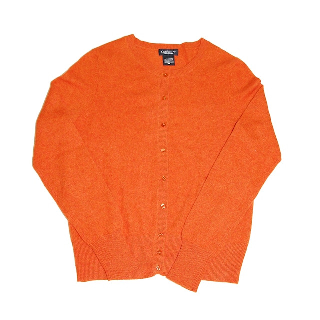 Orangish Cashmere Cardigan