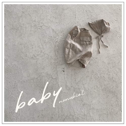 [nunubiel-baby] ma romper & bonnet