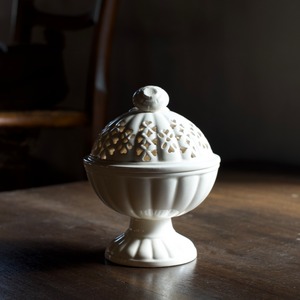 ROYSL CREAMWARE  Sugar Bowl / ロイヤル クリームウェア シュガーボウル〈 食器・器・砂糖入れ・小物入れ・アンティーク・ヴィンテージ 〉113223