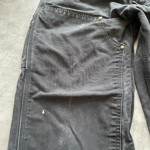 00s USA製 ブラック ダブルニー Carhartt B01 BLK w36 詳細写真13