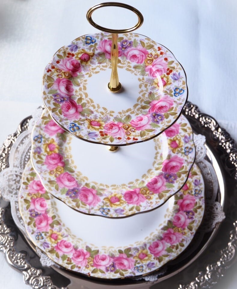 英国アンティーク サミュエルラドフォード 1900年 トリオ カップ