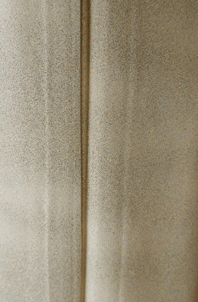 【単衣】柳茶地　糊流し染め　小紋