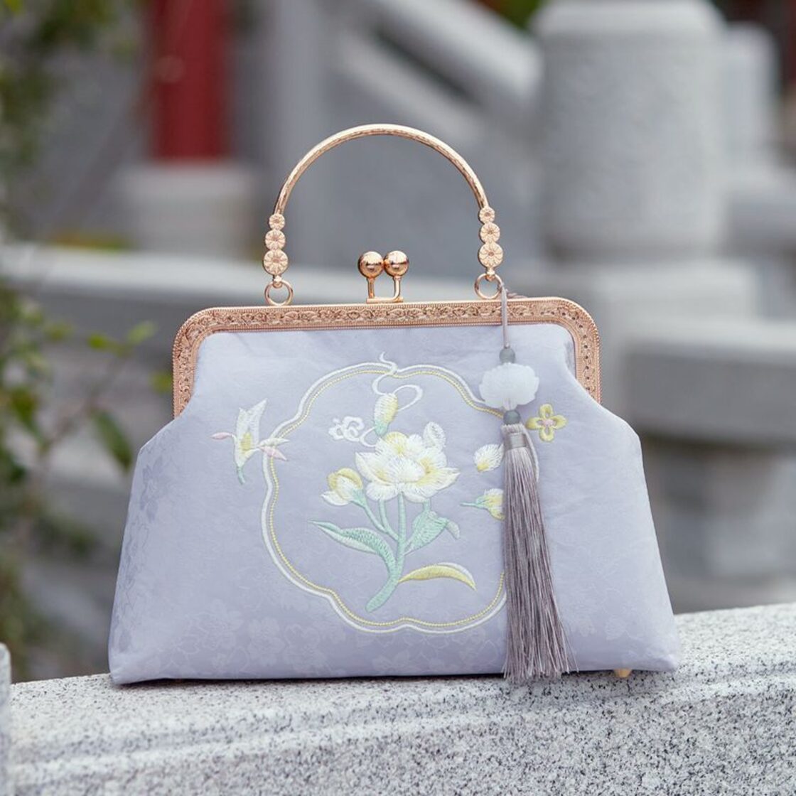 チャイナ風バッグ 刺繍 パーティーバッグ 手持ちバッグ ショルダー 