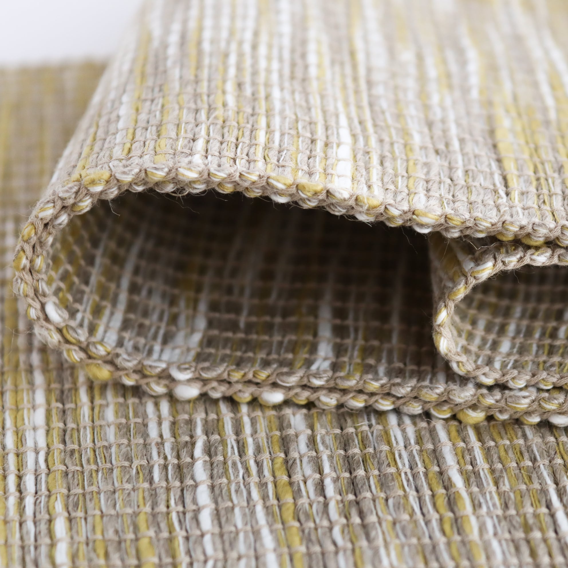 半巾帯「marble」ミモザ×オフホワイト×ベージュ | OLN web shop