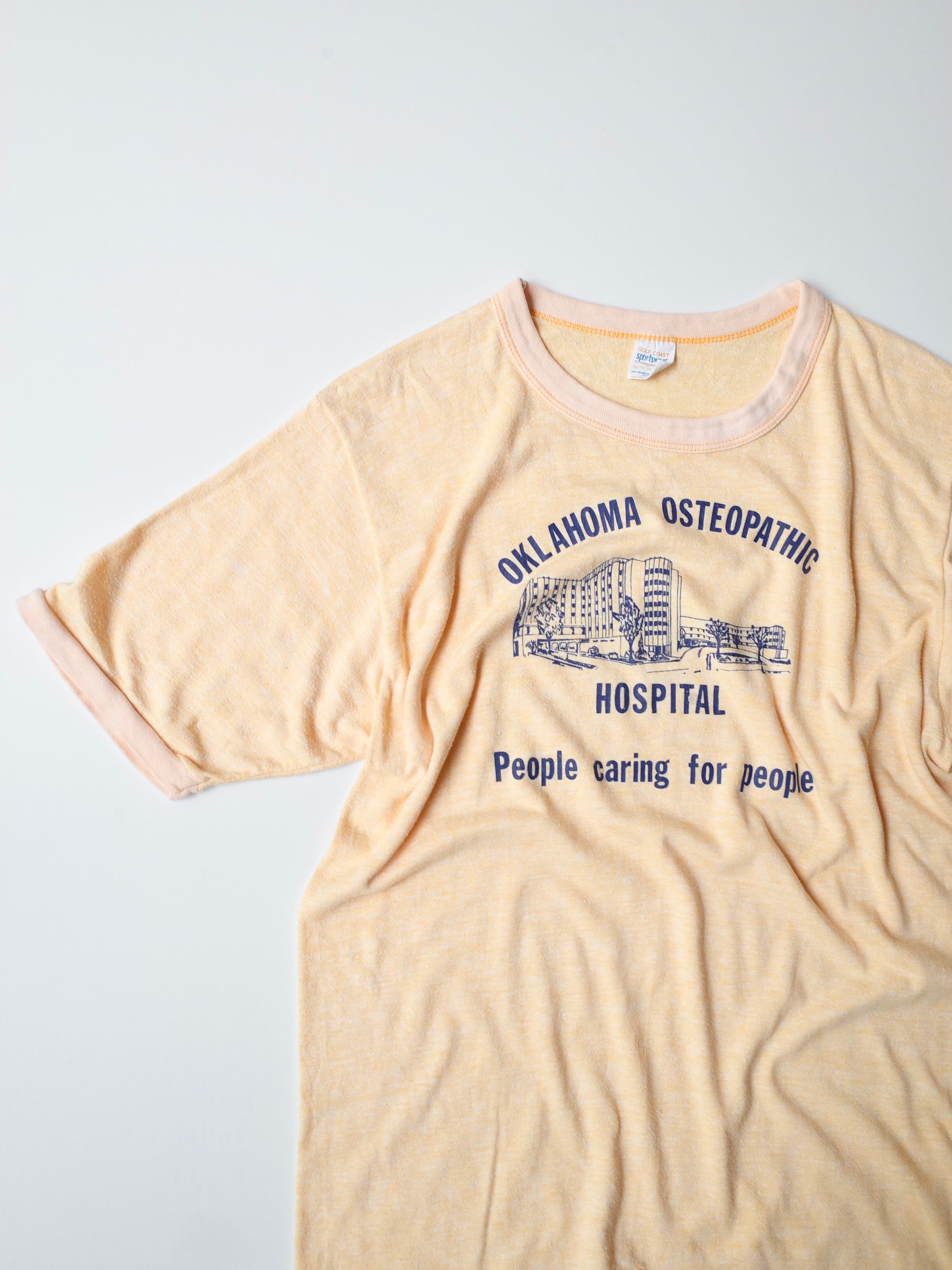 70-80s Oklahoma hospital ringer tee