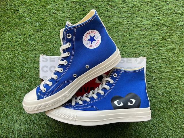 COMME des GARCONS PLAY ALLSTAR CHUCK TAYLOR 70 CDG HIGH BLUE QUARTZ 27.5cm 171846C 79059