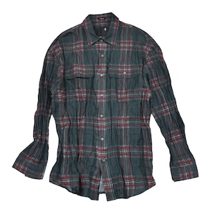 【R13】RELAXED WORKSHIRT(MARSH GREEN PLAID)