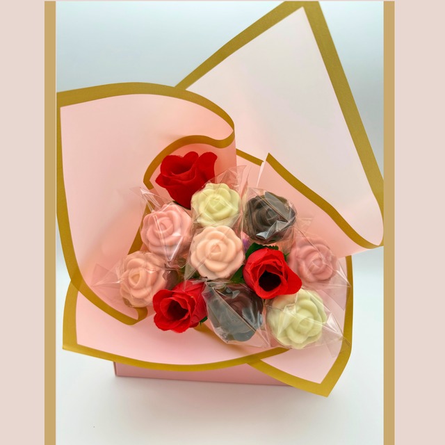 福良堂 ローズブーケコレクション　薔薇のスイーツブーケ（ケーキポップス8本入り）　食べられる花束ギフト【送料込み　※但し、北海道・沖縄県は除く】