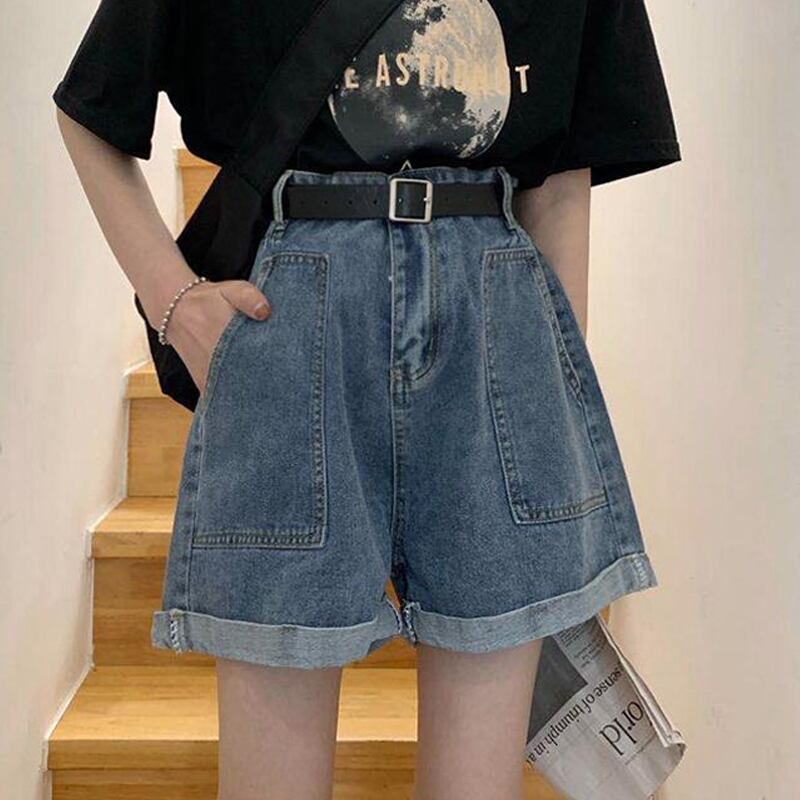 ジーンズ スプリングルーズ薄手パンツ ワイドレッグショーツ サマー 春物 夏物 ブルマー ワイドパンツ スーパーモール89356319422