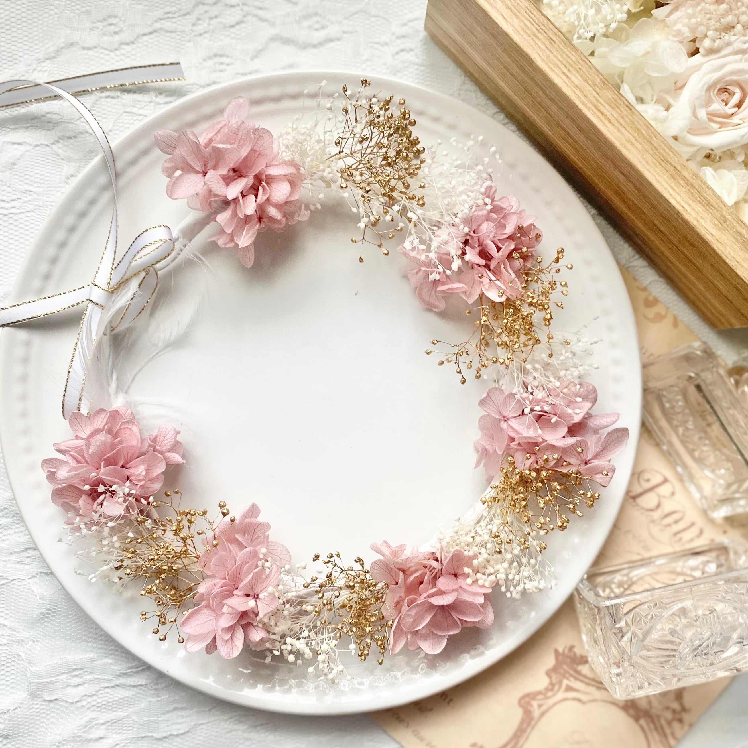 014 Rosepink Gold 花冠 花かんむり ベビー キッズ ベビー花冠専門店 Depqua 21