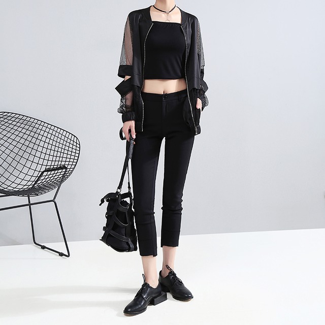 サブカル 服 地雷系 通販 モードジャケット カーディガン ZIPアップ シースルー 透け感 キレカジ  韓国 20代 30代