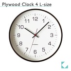 KATOMOKU plywood clock 4 ブラウン km-61BR  掛け時計