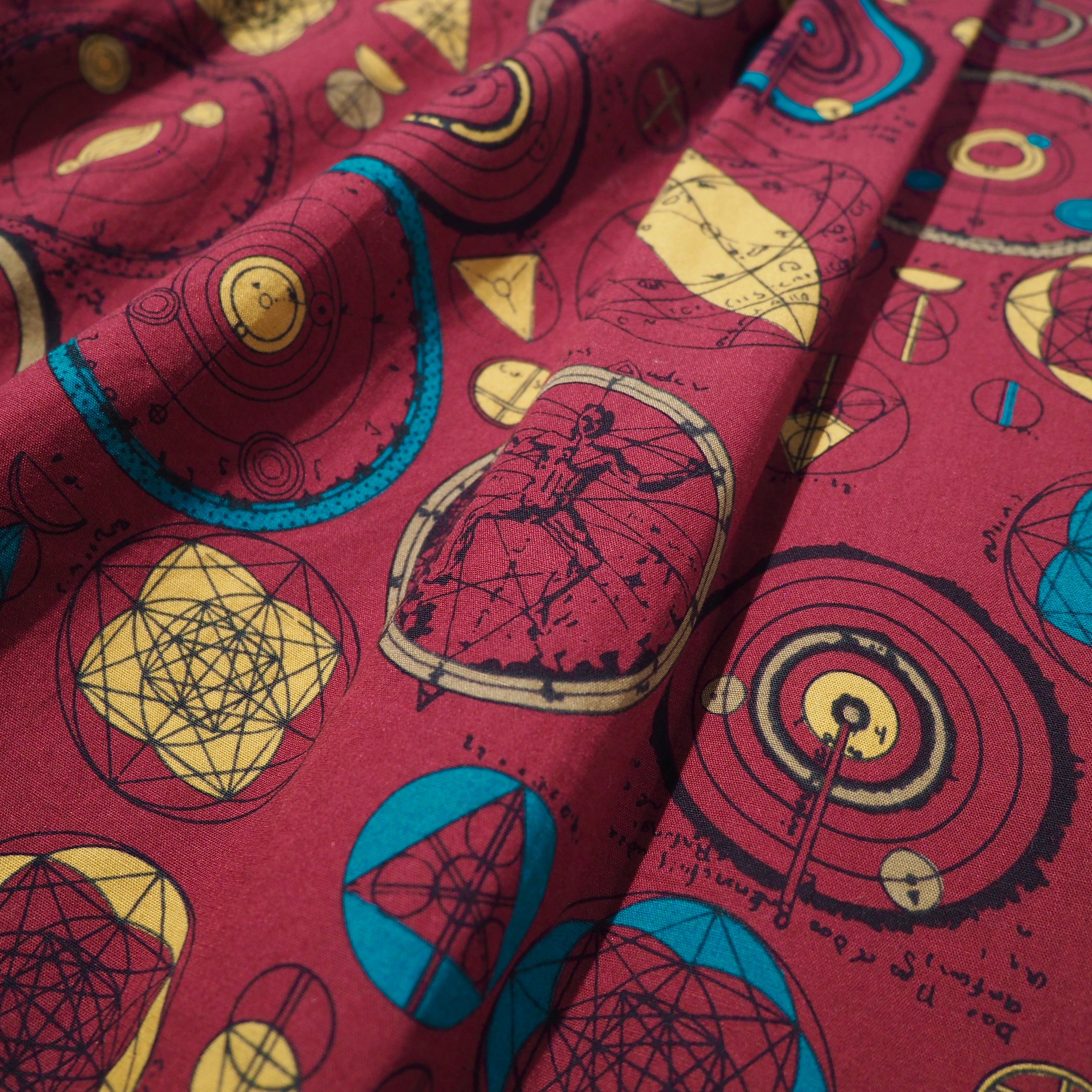 1990s Total shapes pattern Design vintage Loose shirt