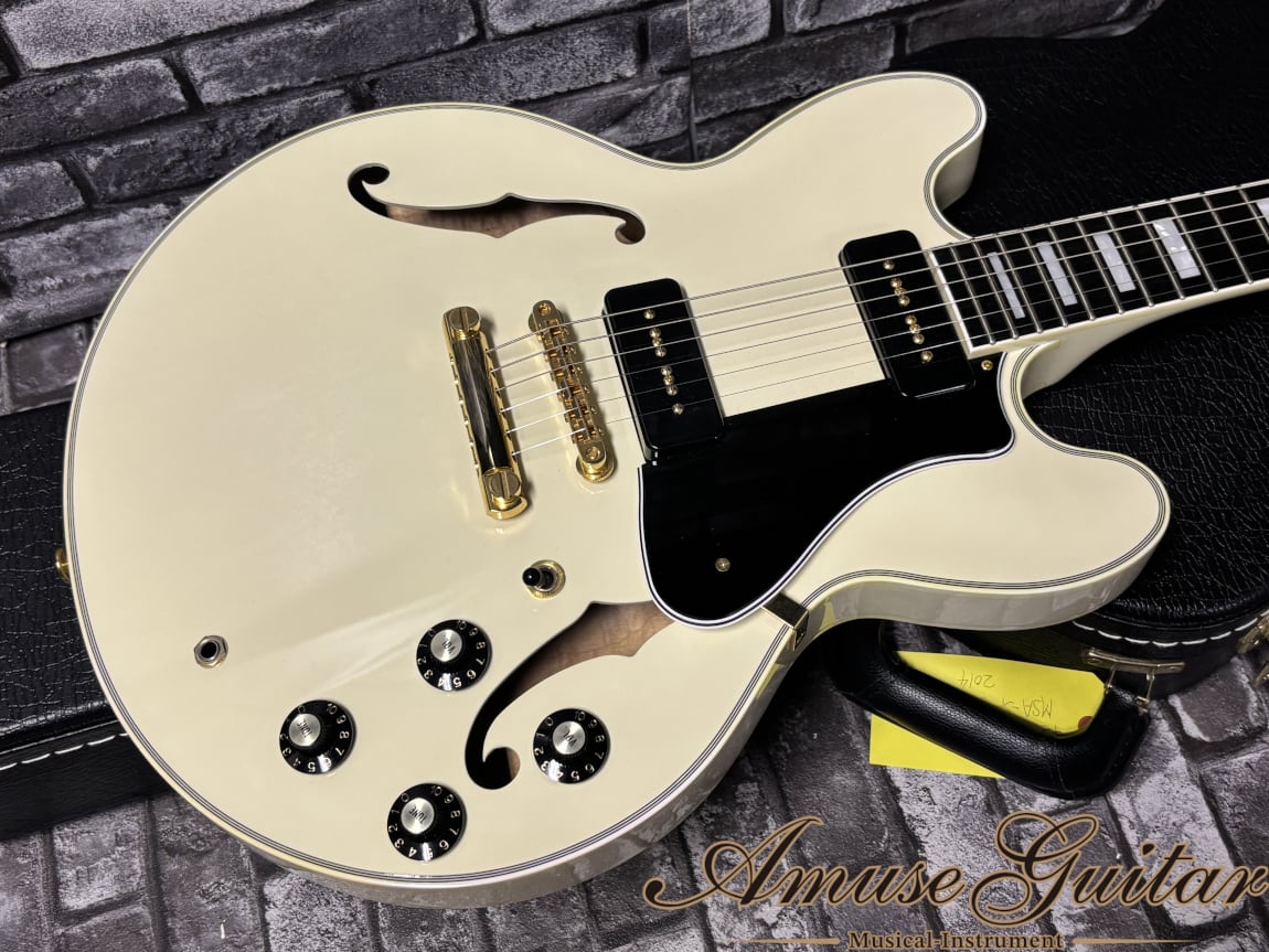 FUJIGEN MSA-SP FGN フジゲン セミアコ FUJIGEN(FGN) Masterfield MSA-SP-C # Antique White 2014年製【Ebony