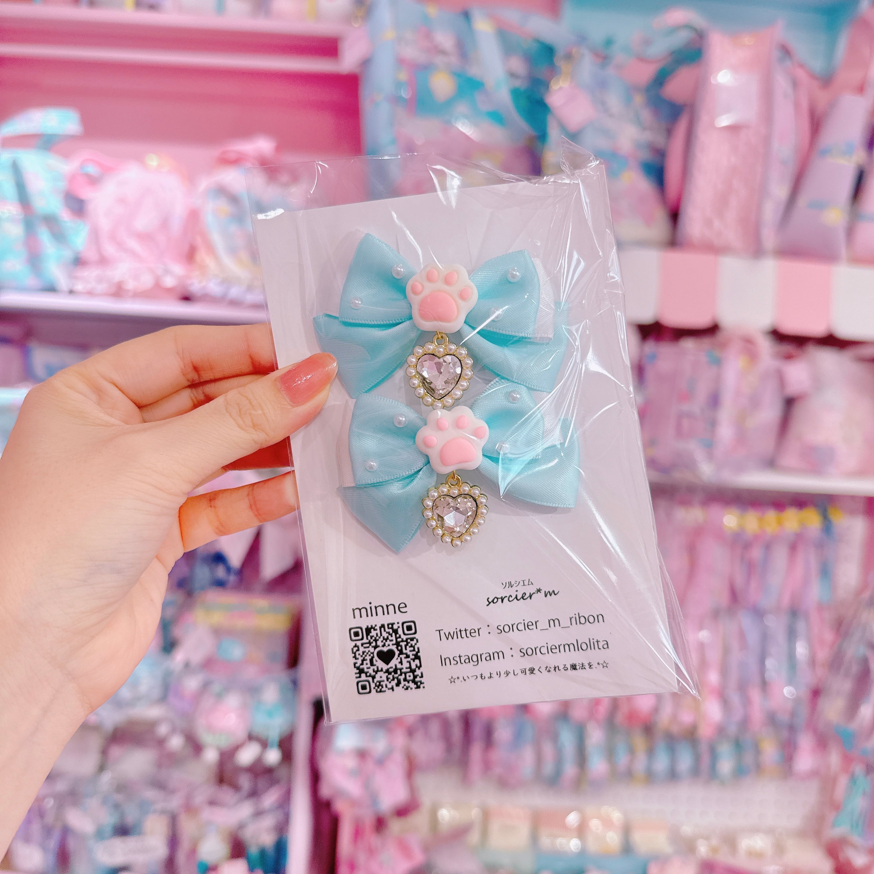 【E10】8-3ツインヘアクリップ