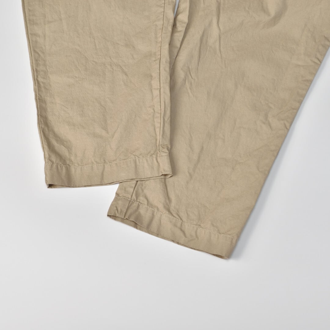 prit プリット ワンタックテーパードパンツ・ベージュ