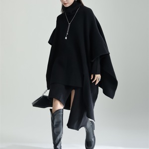 ルーズケープ&ニットワンピース ツーピース 341167