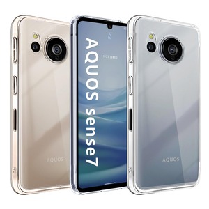 【在庫処分】AQUOS sense7 ケース クリア 薄型 衝撃吸収 耐衝撃 TPU素材 AQUOS sense 7 SH-53C SHG10 SH-M24 ケース 軽薄 黄変抑制 ワイヤレス充電対応 アクオスセン 7 透明 保護カバー