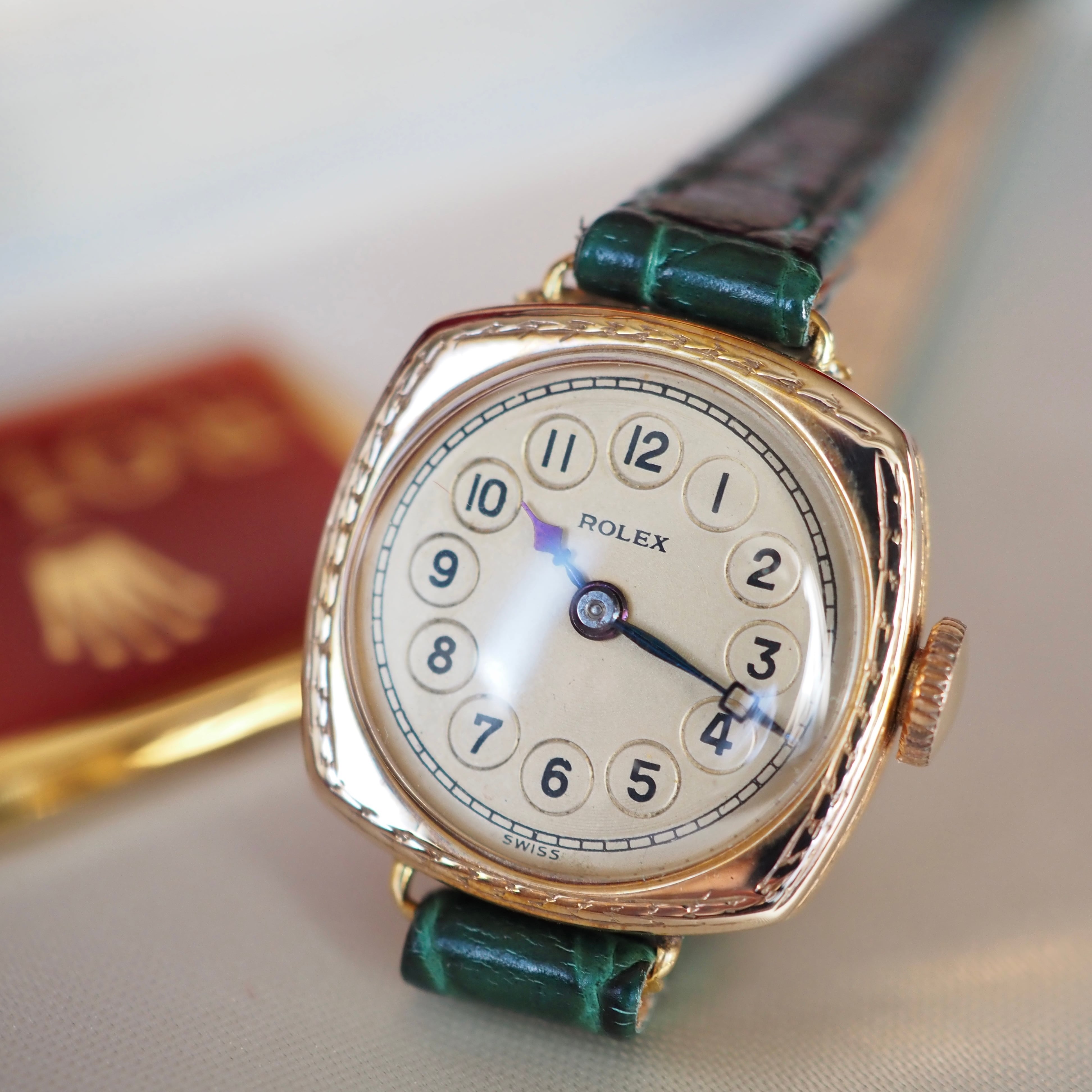 1930～40年代　ROLEX LADYS　文字盤　USED　レア OH済 ROLEX ロレックス テレフォンダイアル 金無垢 1930年代