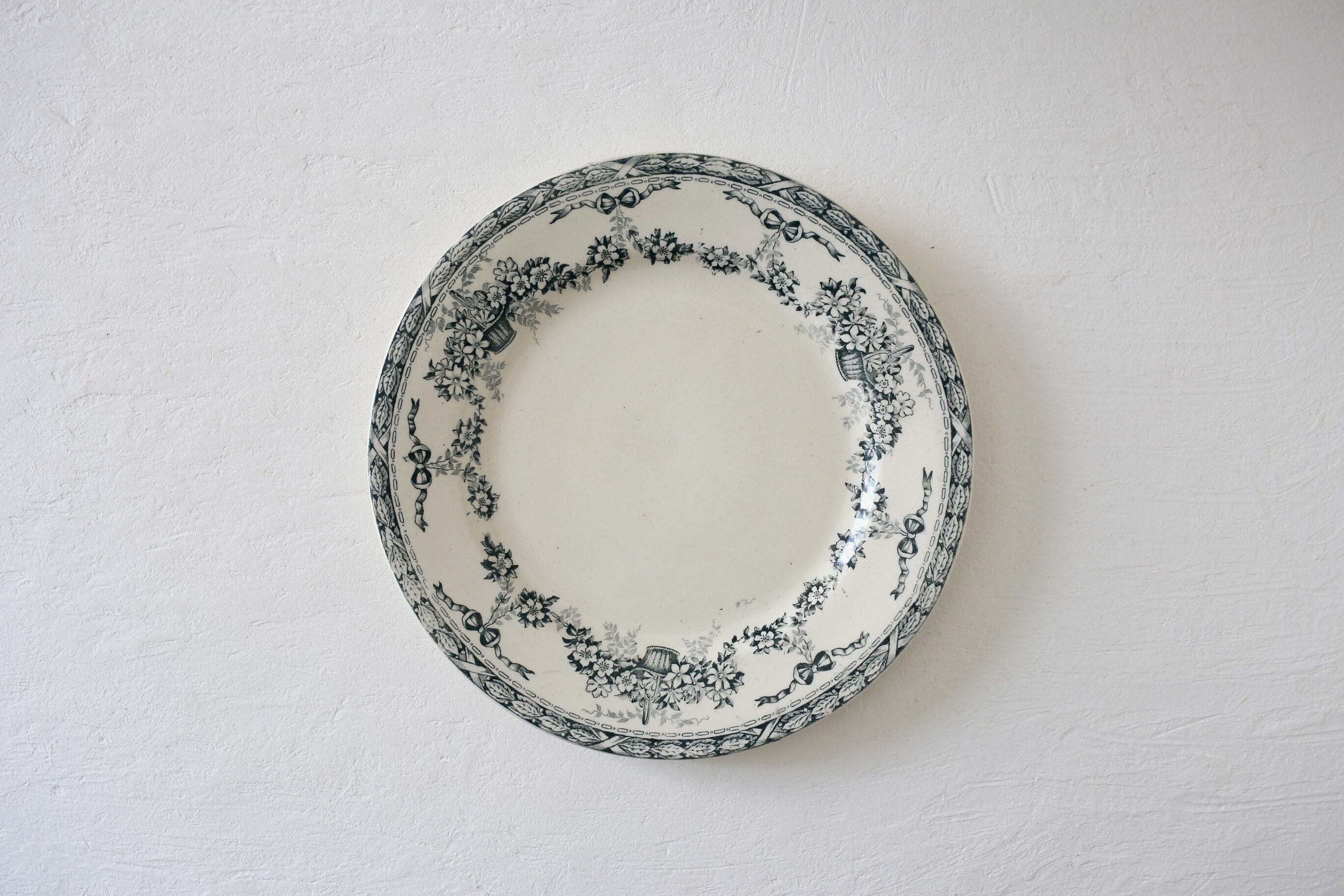 フランス アンティーク ヴィンテージ SALINS 『NINON』平皿 N-04139p