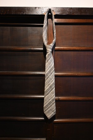 vintage wool stripe tie　0280