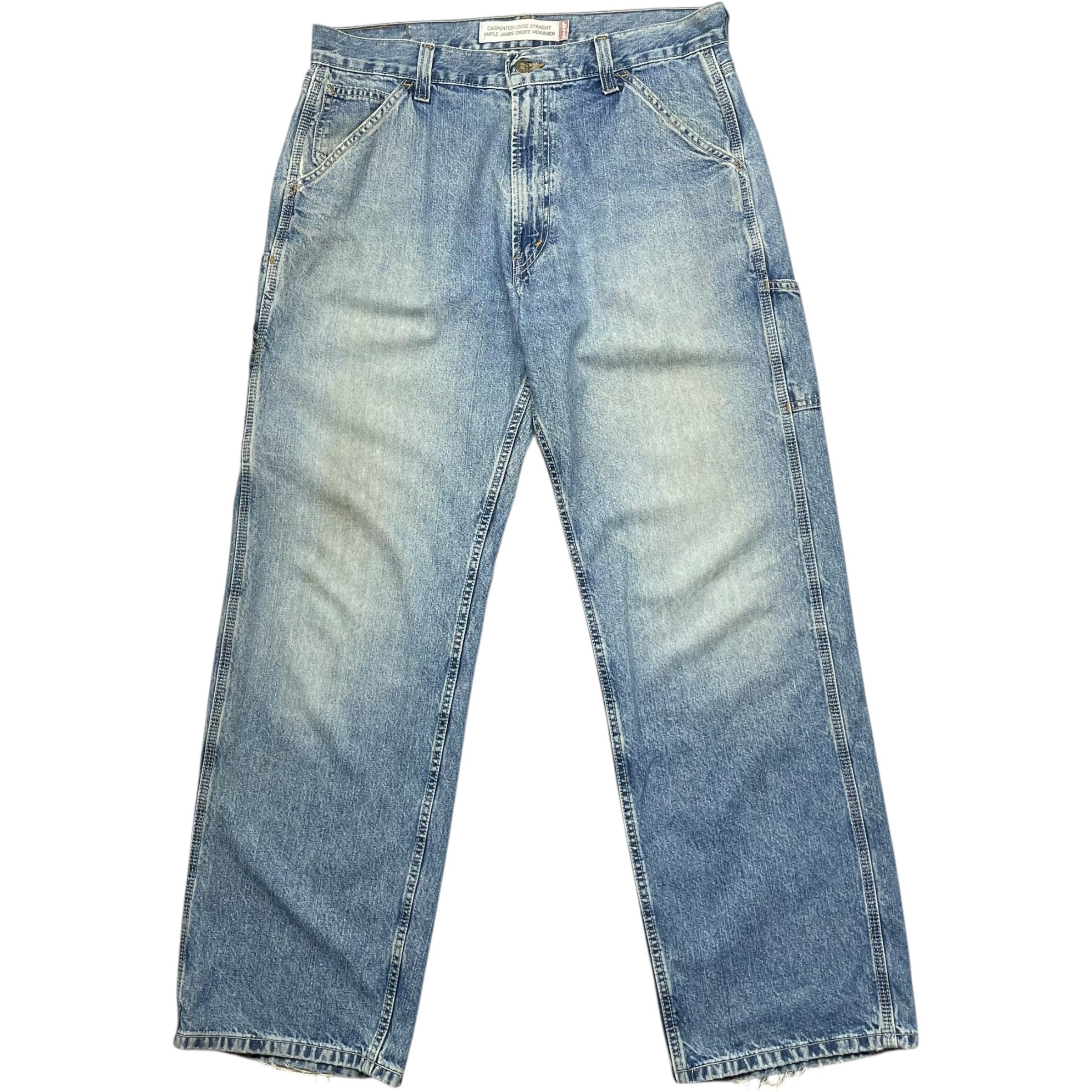 《実寸W35L33》 Levi's リーバイス デニムパンツ ペインターパンツ カーペンター ルーズ ストレート 極太 フェード 雰囲気 no.7545