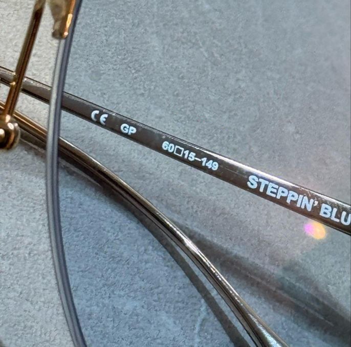 CHROME HEARTS クロムハーツ STEPPIN' BLU / GOLD BLUE サングラス