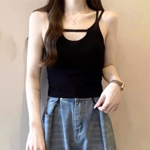 カップ付き キャミソール レディース 韓国 春夏秋 インナー トップス シンプル 大人 かわいい おしゃれ きれいめ 重ね着 ショート丈 キャミインナー 大人可愛い 大人女子