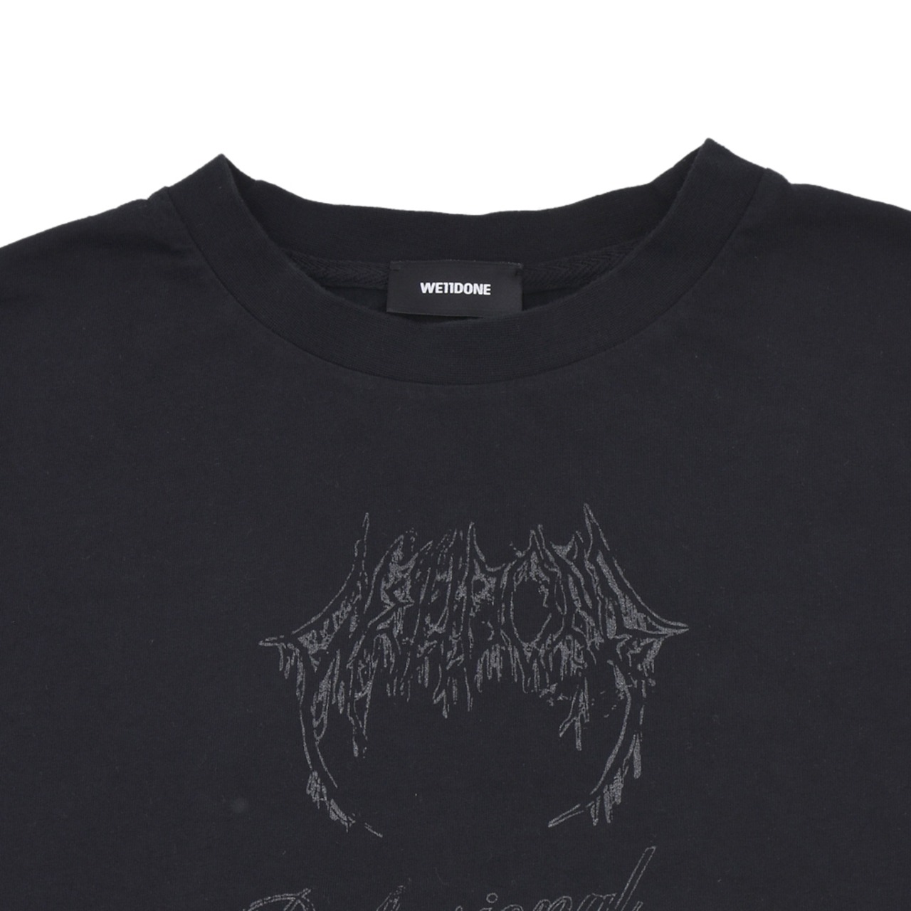 【WE11DAM】BLACK MULTI LOGOS LONG-SLEEVED T-SHIRT - 3