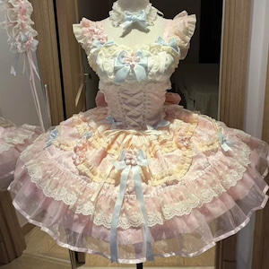ゆめかわ♡チョーカー＆バックリボン付きJSK 　set104