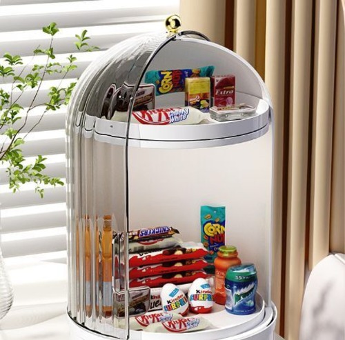 メイクボックス コスメボックス 透明カバー付き 360度回転 お菓子入れ 引き出し付き 化粧品収納ボックス 大容量 化粧品 収納 メイクケース 化粧品入れ 多機能 コスメ アクセサリー ジュエリー 乳白色透明カバー 黒色透明カバー