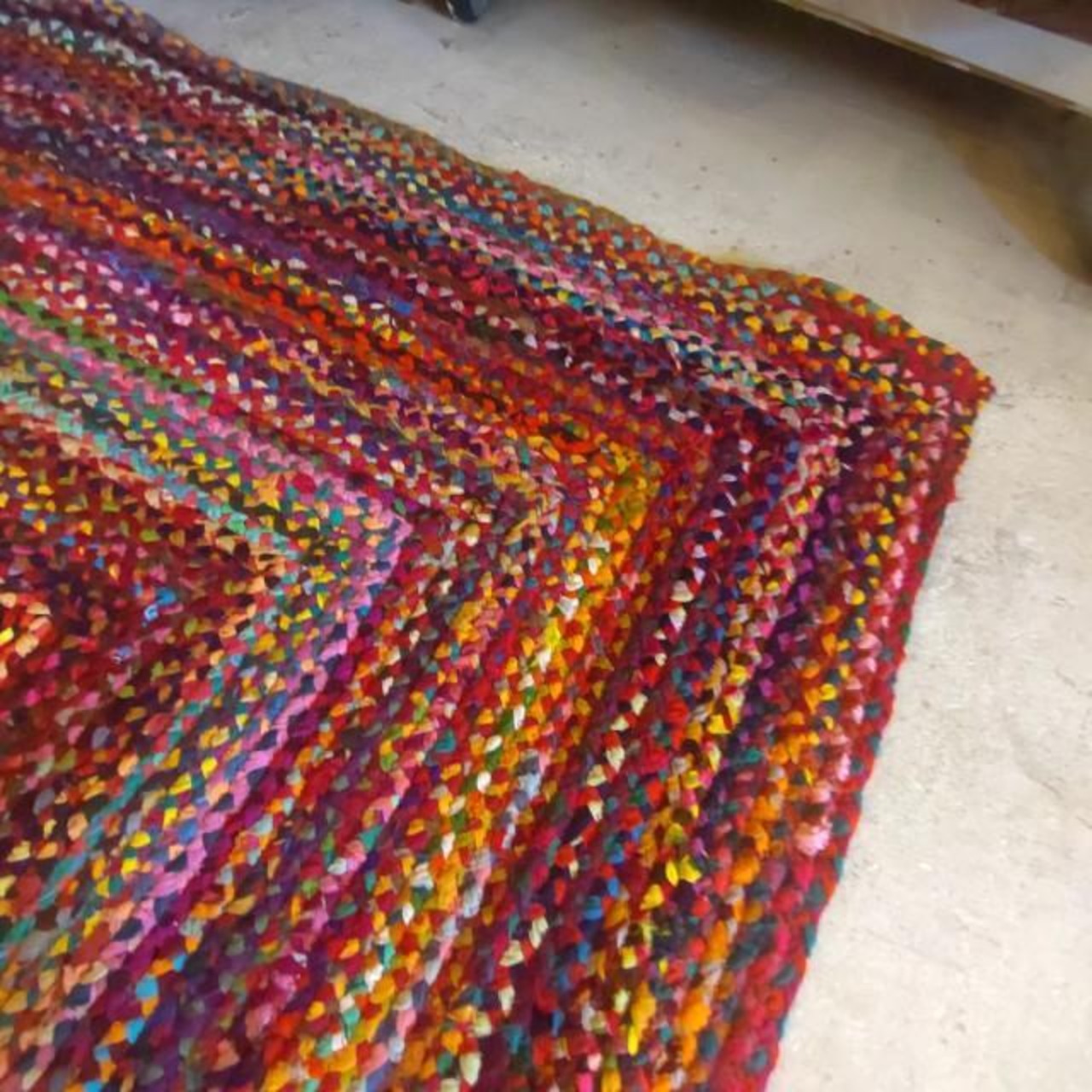 TOPANGA Homefurnishing　リサイクルカラフルウィービングラグマット　120×180cm