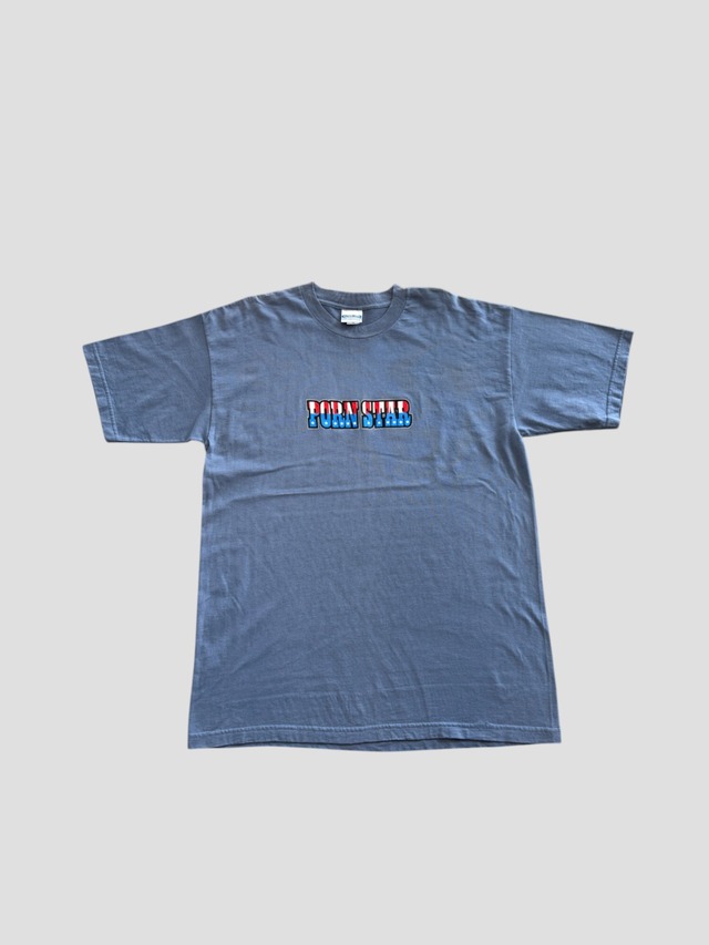 -PORN STAR- Vintage 90s XL Logo Print T-shirt