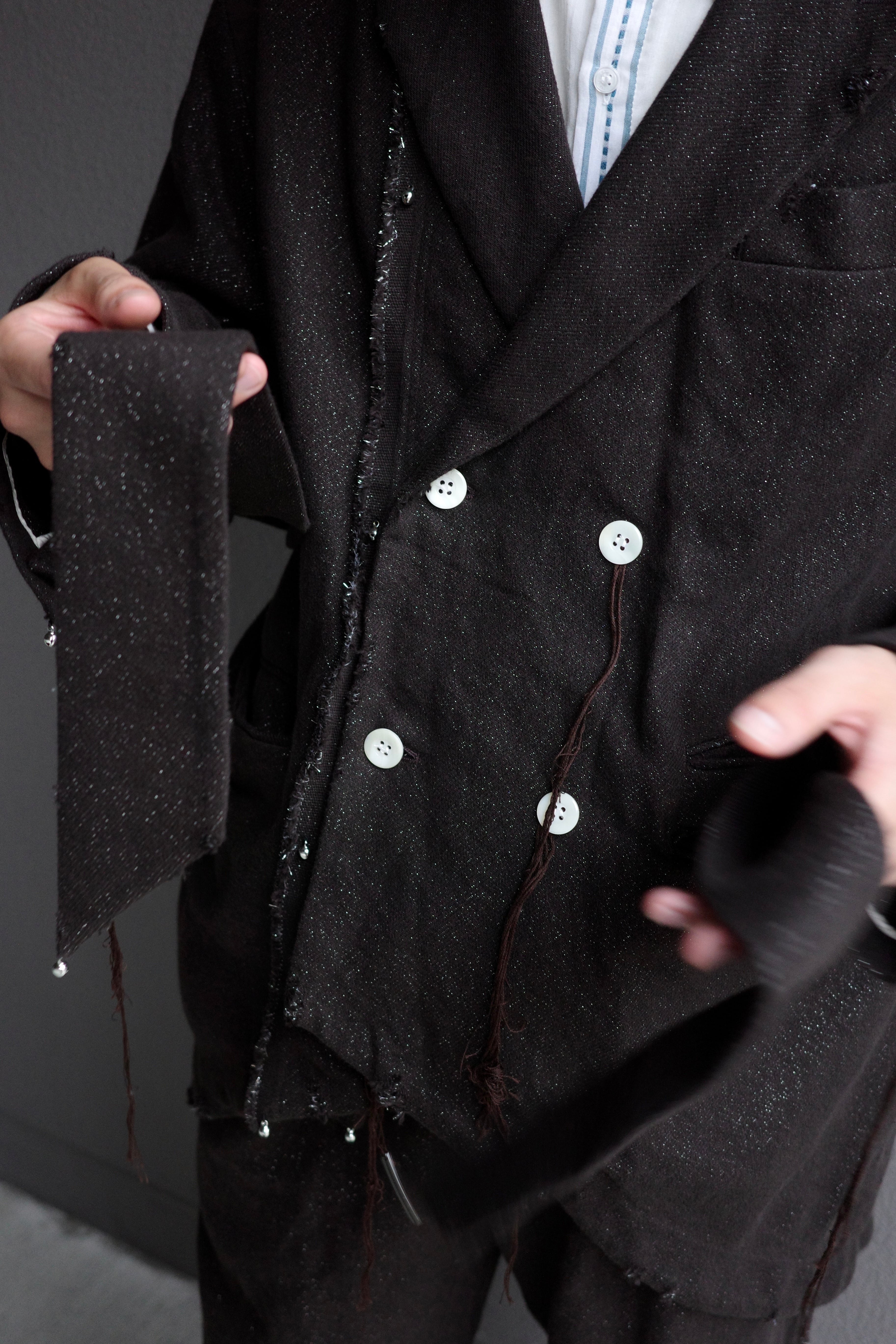 ジャケット・アウター MidorikawaGLITTER NEL DAMAGE COAT PANTS MidorikawaGLITTER NEL DAMAGE COAT PANTS - メルカリ