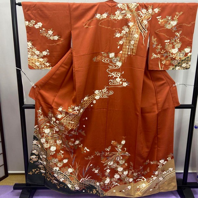 5 正絹 懐かしい 袋帯 帯 相良刺繍 刺繍 未使用 フォーマル 訪問着 色 