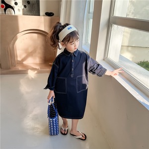 シャツワンピース キッズ 春 秋 冬 ワンピース 長袖 無地 レトロ シンプル 子供服 子供 韓国 韓国子供服 女の子 女児 人気 おすすめ かわいい 可愛い おしゃれ オシャレ プレゼント 贈り物 ギフト 誕生日 バースデー お出かけ 旅行 80 90 100 110 120 130 1歳 2歳 3歳 4歳 5歳 6歳 7歳 8歳 9歳 10歳 11歳