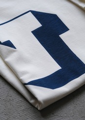the"N" letterpress tee in natural（受注生産）