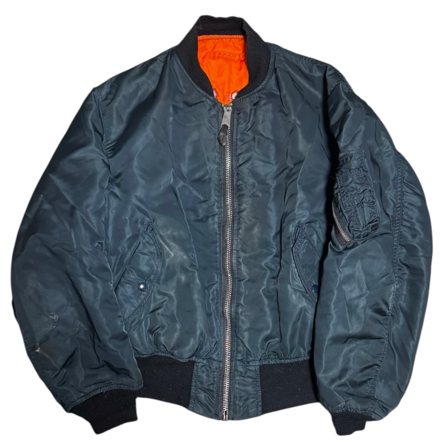 旧タグ ALPHA INDUSTRIES 80s USA製 IDEALジップ ブランド別 ALPHA
