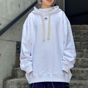 【MARINE SERRE】TOTE BAG LOGO PRINT ORGANIC FLEECE HOODIE