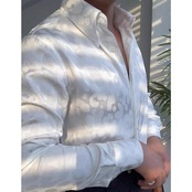 draped slim shirt 00049