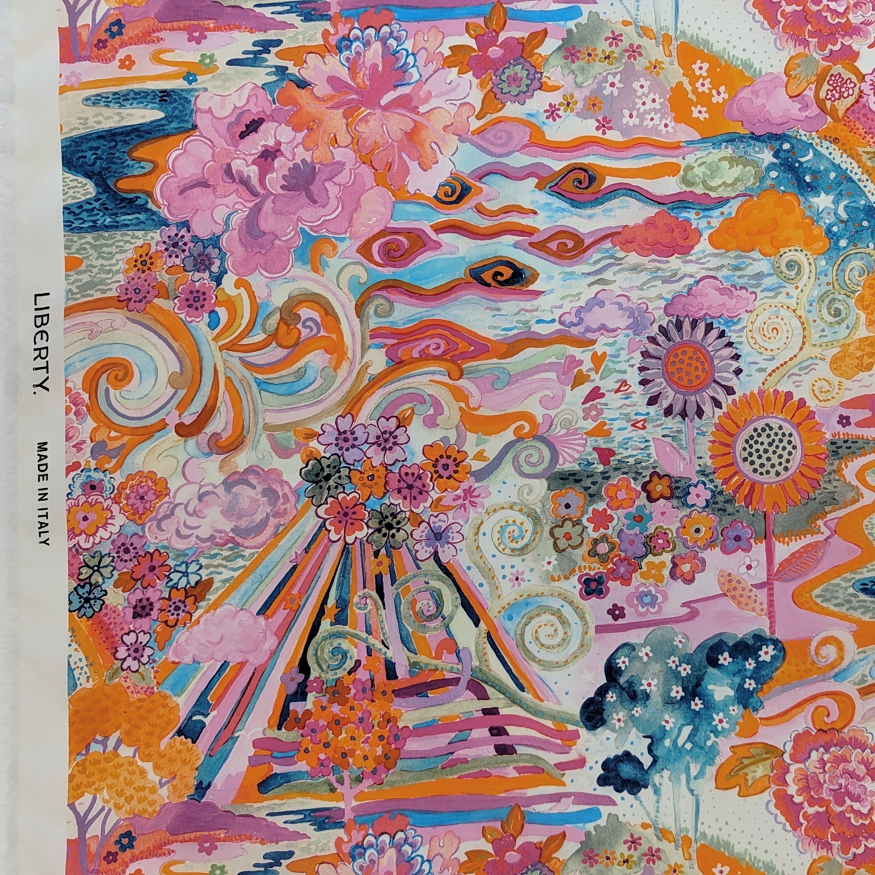 ◆輸入 リバティ LIBERTY タナローン Elysia Meadow Y エリシアメドウ Y 約130×50cm