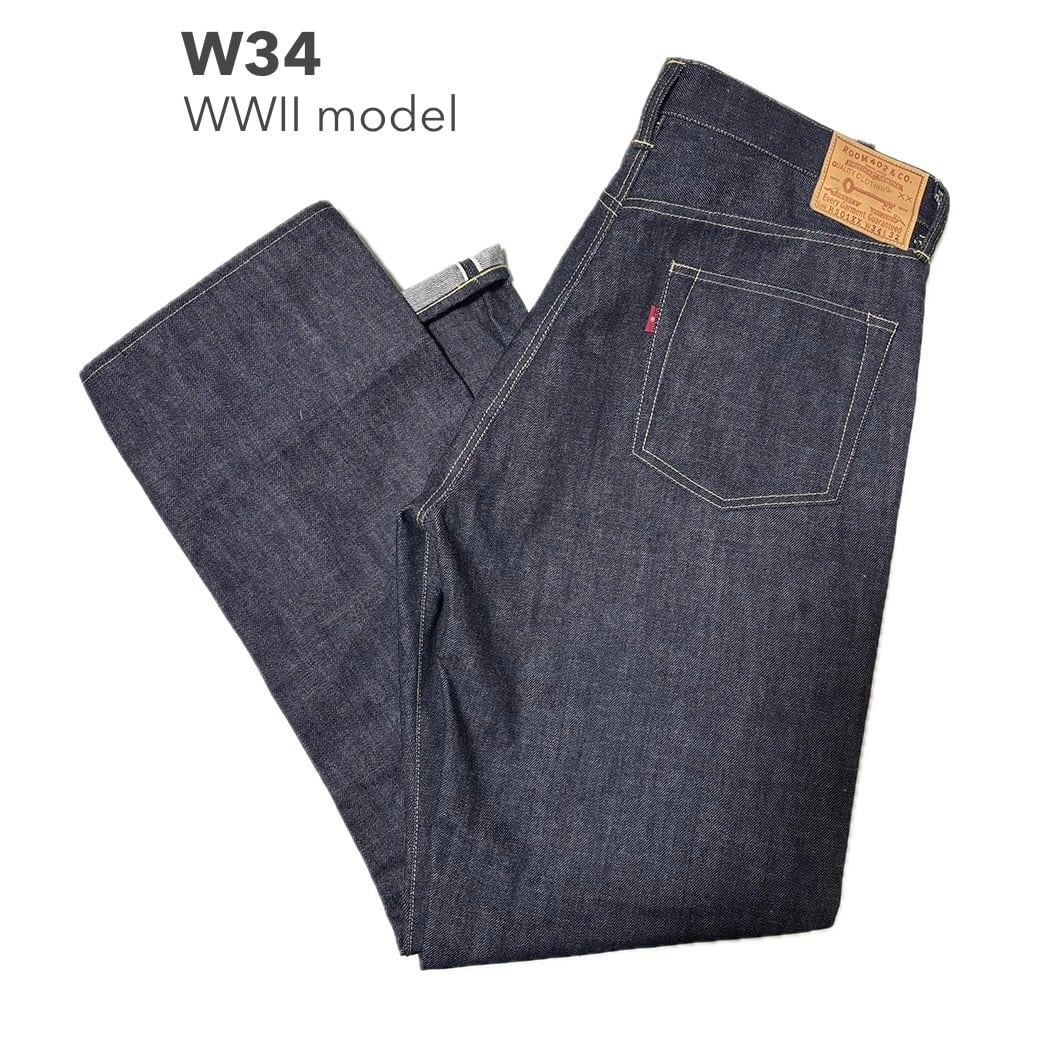 ハンドメイド 大戦モデル W34 デニム パンツ ジーパンR501XX WWⅡ