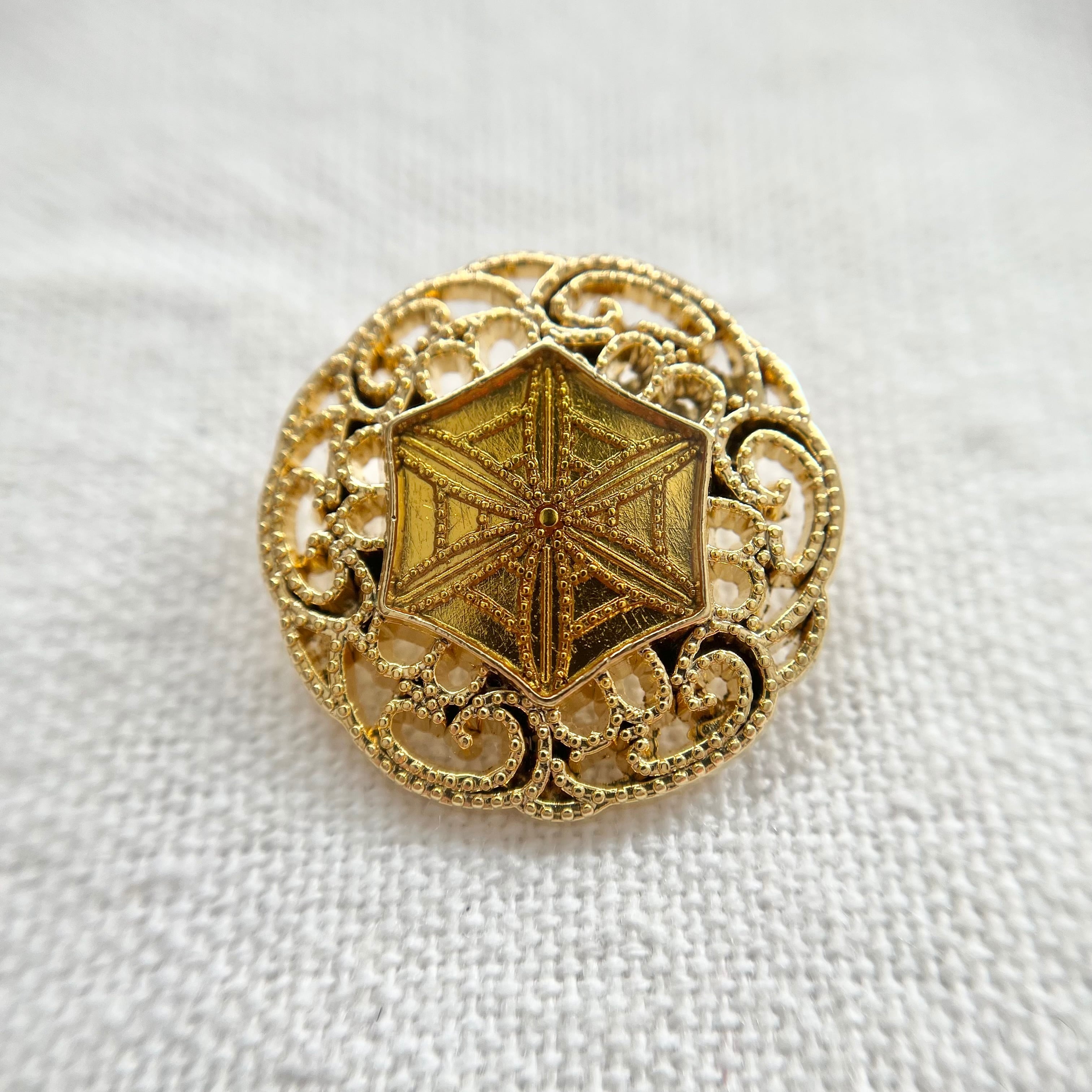 ヘキサゴンイエロー×ゴールド 23㎜