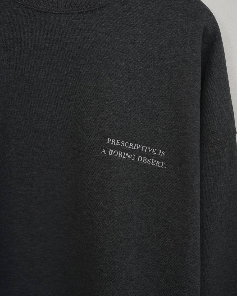 anuke(アンヌーク) Embroidery Logo Sweat | サウスオレンジ｜メンズ